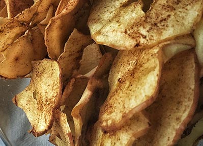 air fryer apple chips recipe