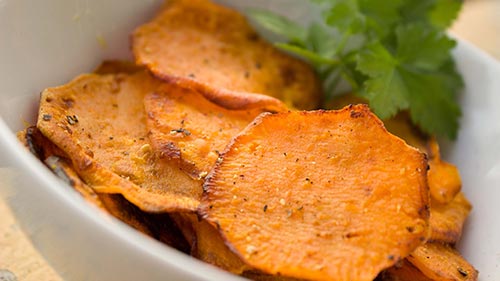 air fryer snacks sweet potato chips