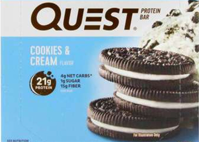 best protein bars quest cookies and cream