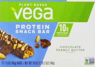 high protein snacks vega plant based bar