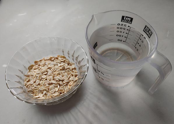 ingredients for oatmeal water for hair